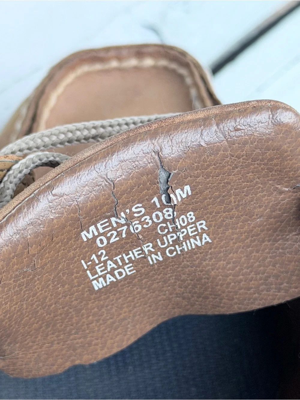 Sperry Top-Sider Men's Intrepid 2-Eye Brown Leather Mesh Boat Shoes